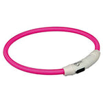 Trixie Flash Leuchtring USB Pink M - L