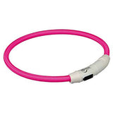Trixie Flash Leuchtring USB Pink XS - S